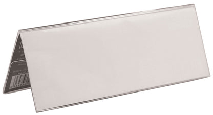 Porte-nom Chevalet 210x75mm - Double Face Personnalisable