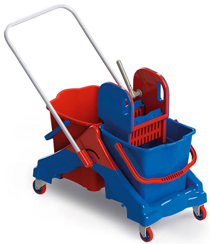 Chariot De Menage Double Seau avec presse 2X23L-en aluminium