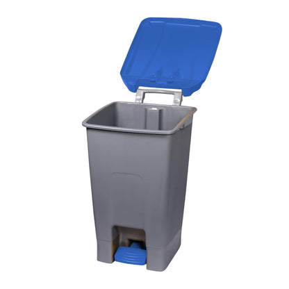 Poubelle de tri sélectif 70l - ouverture à pédale