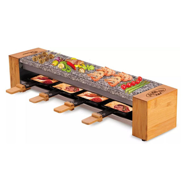 Appareil à raclette 4 personnes - pierre de granit
