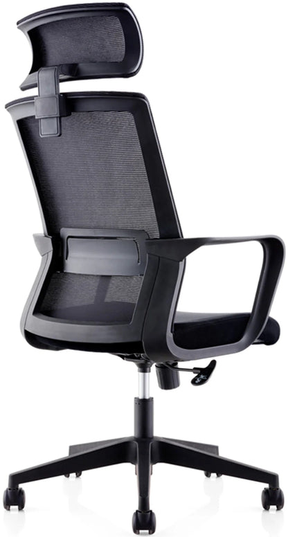 Siege De Bureau Smart Avec Tetiere  Noir /Noir