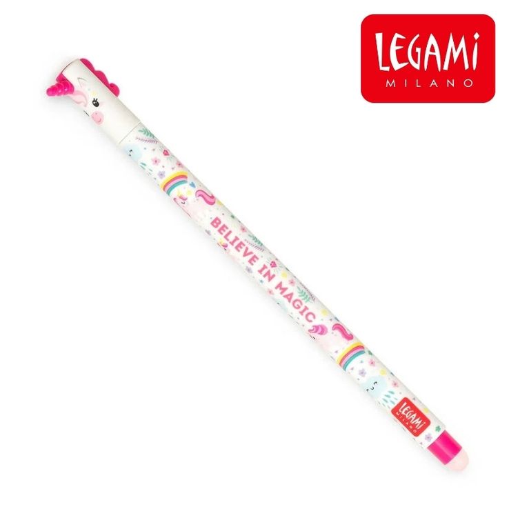 Stylo effaçable legami motif licorne - Pointe 0,7 mm