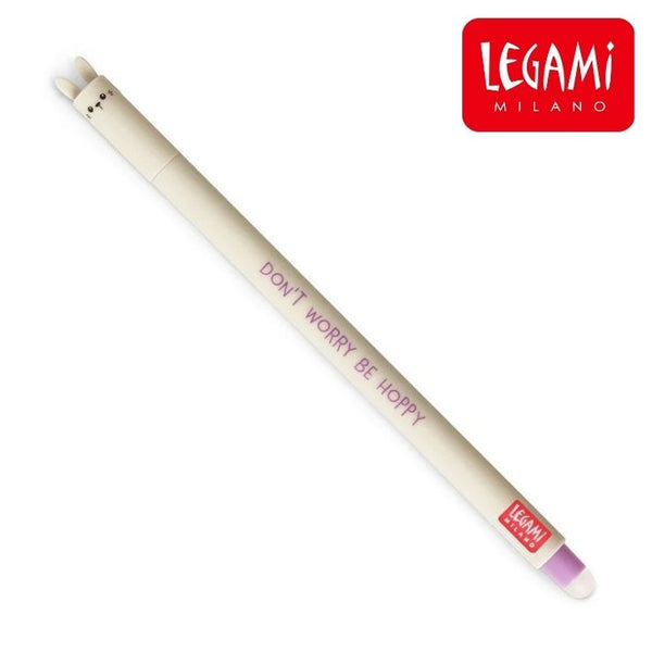 Stylo effaçable legami motif lapin - encre violette 0,7 mm