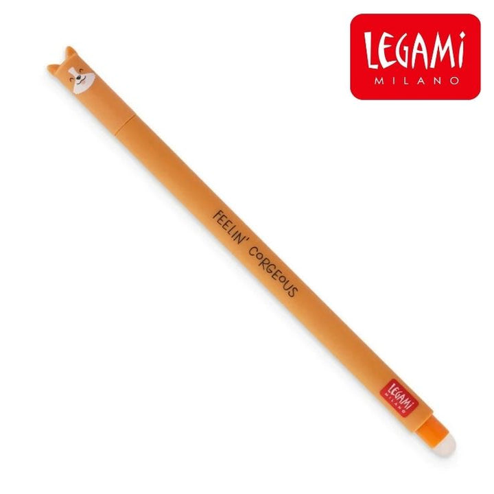 Stylo effaçable Legami motif chien - pointe 0,7 mm