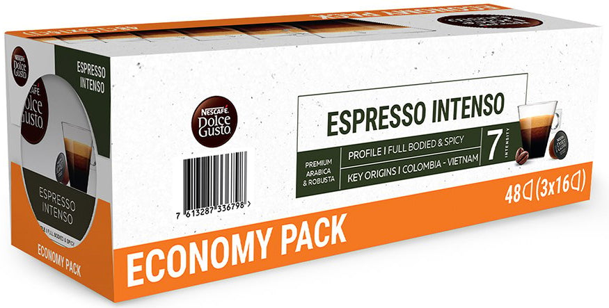 Capsules Dolce Gusto espresso intenso - pack de 48- café intense et aromatique