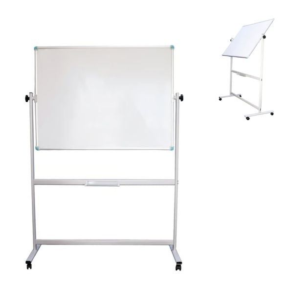Tableau blanc pivotant 120x90 - double face magnétique