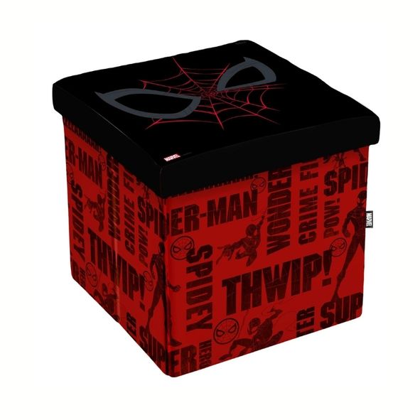 Tabouret coffre spiderman - rangement et confort