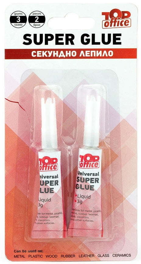 Colle type superglue liquide - séchage ultra-rapide lot de 2