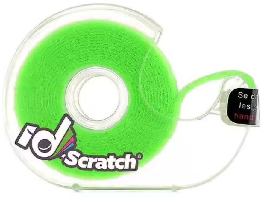Rouleau Scratch 2m avec Dévidoir - Vert Fluo