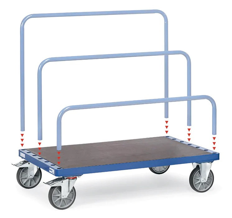 Chariot porte-panneaux 750 kg - Dimensions 1200x800 mm