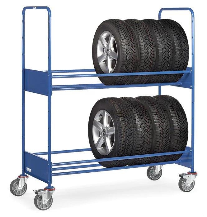 Chariot 2 étages - Charge 250 kg, 1420x600 mm