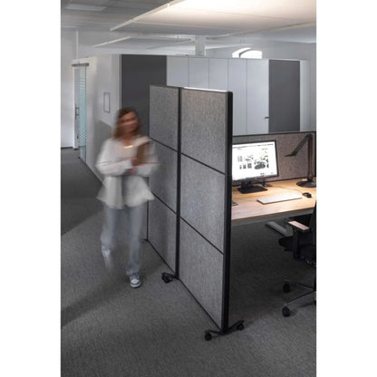 Cloison acoustique mobile 2 panneaux feutre acoustique +1 liége L100cmxH182cm