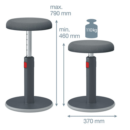 Tabouret assis debout leitz gris