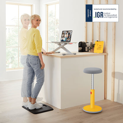 Station de travail assis/debout - ergonomie et espace