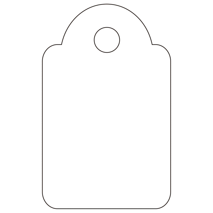 Etiquette à suspendre fil blanc 15x24mm- boite de 200