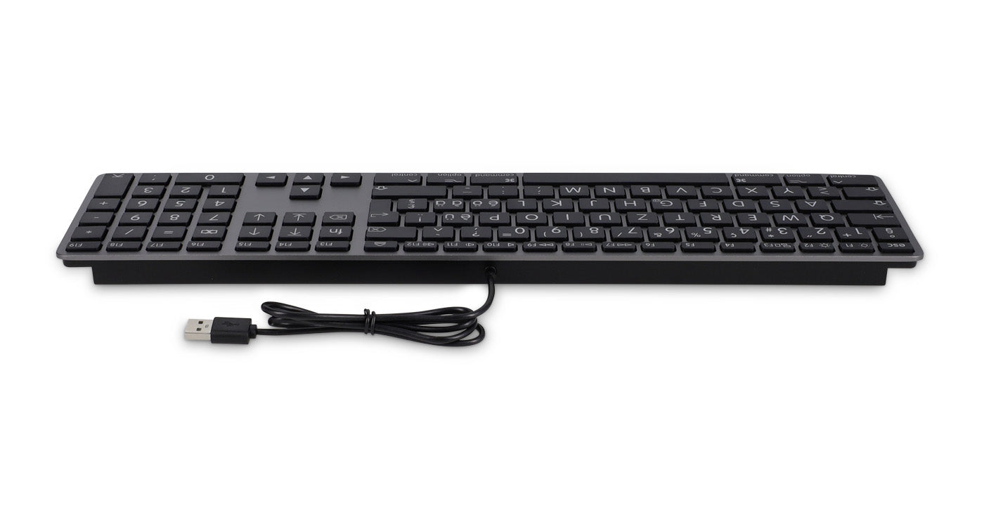 Clavier usb grande police pour mac - azerty