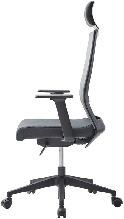 Siège Ergonomique Square Têtière - Confort Noir