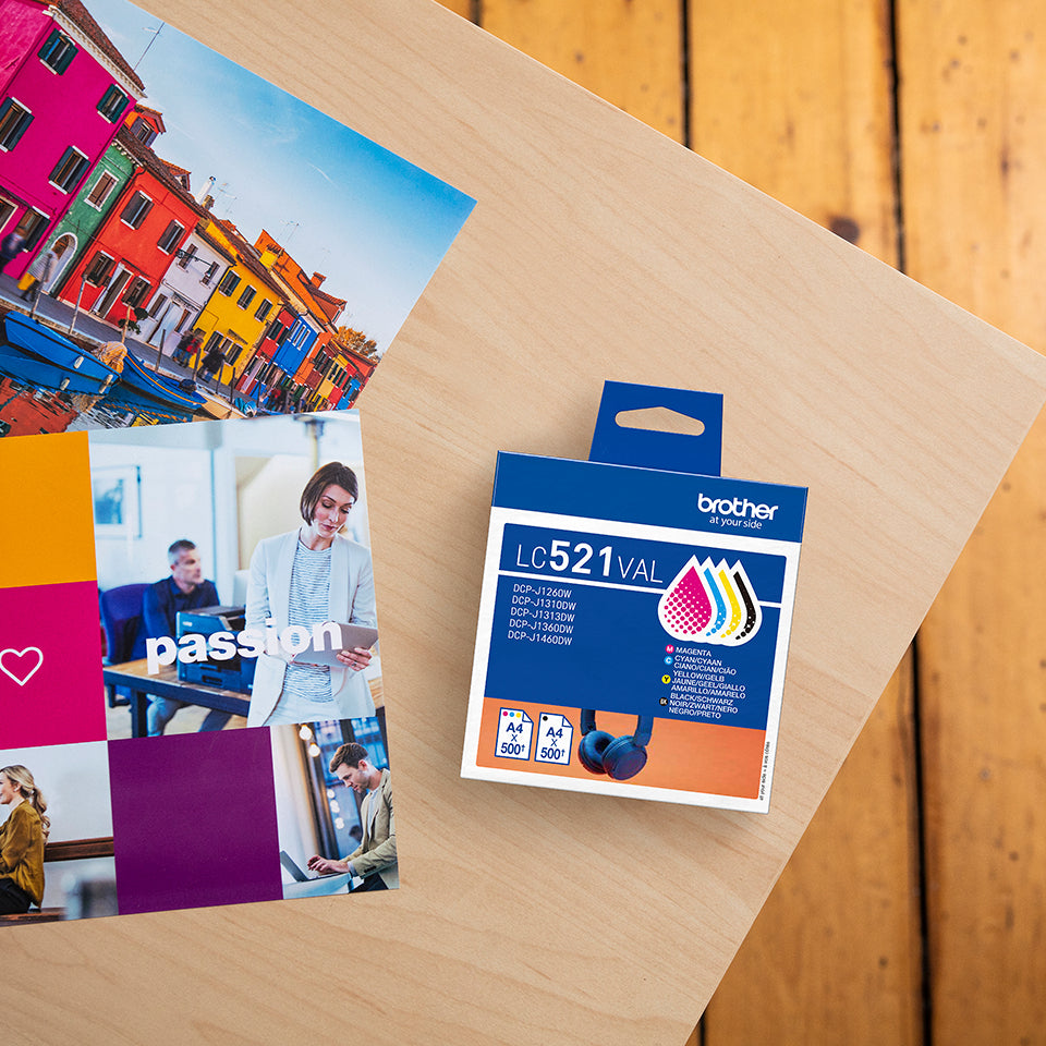 Multipack Brother lc521val - cartouches d'encre haute capacité