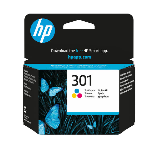 Cartouche d'encre HP tricolore 301 - qualité d'impression supérieure