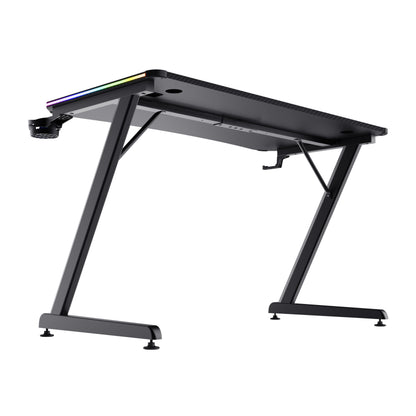 Bureau gaming led rvb 120x60 - ergonomie et style