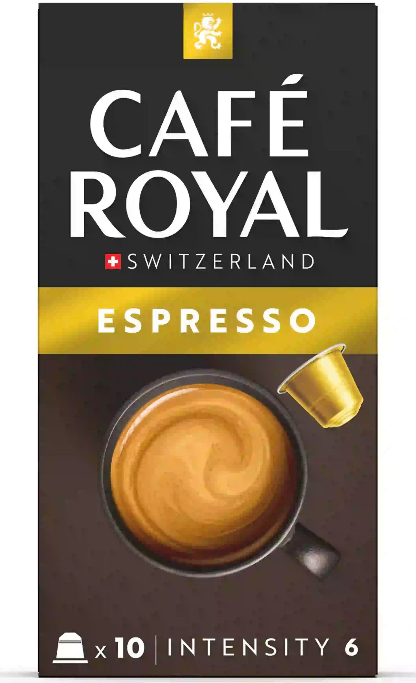 Capsules Café royal espresso nespresso - intensité 6, 10 unités
