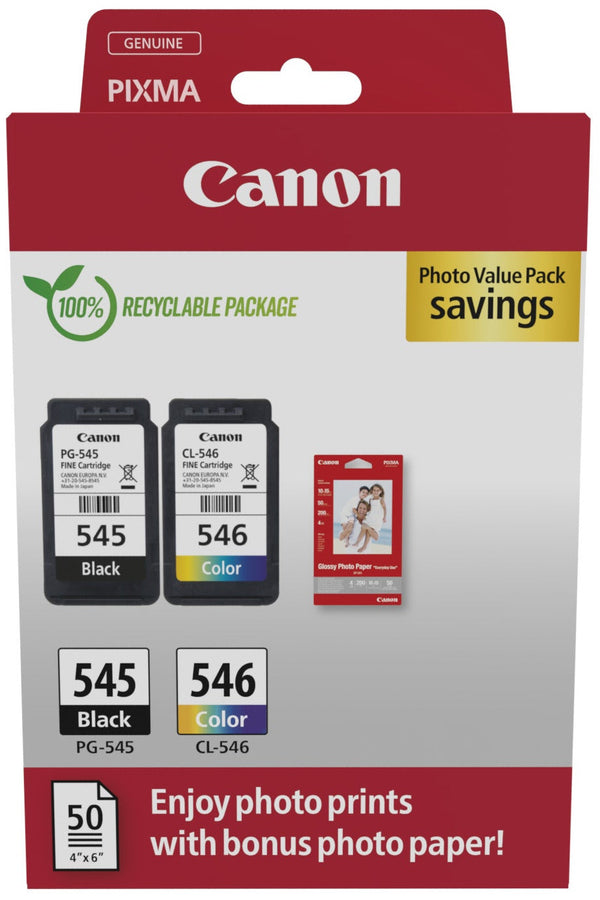 Cartouche d'encre Canon pg-545/cl-546 - pack économique