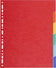 Intercalaires a4+ 6 onglets - carte recyclée 220g/m²