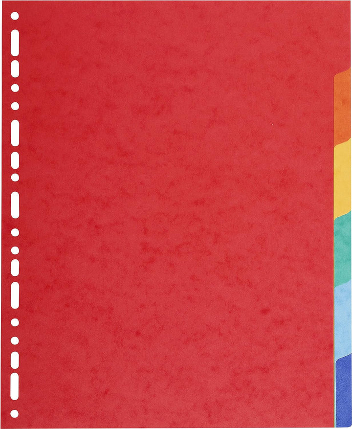 Intercalaires a4+ 6 onglets - carte recyclée 220g/m²