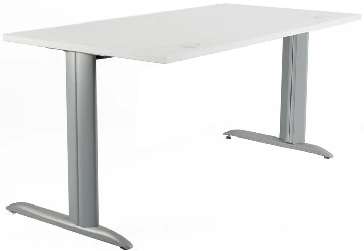 BUREAU DROIT 120X60CM BLANC - GAMME PRATIC
