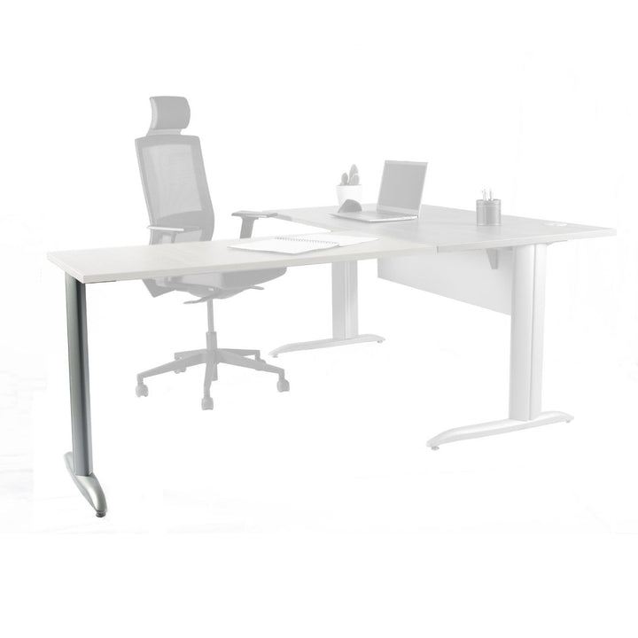RETOUR DROIT 120X60CM BLANC - GAMME PRATIC