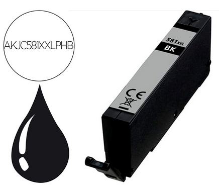 Cartouche encre compatible Canon CLI581PHBK photo- noir
