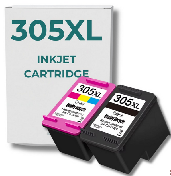 Cartouches remanufacturée HP 305XL pack de 2 noir +couleur