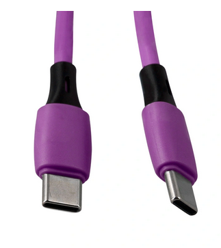 Câble USB-C vers USB-C 1 m violet charge rapide et données