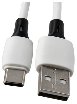 Câble USB-A vers USB-C blanc 2 m PVC