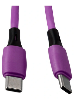Câble USB-C vers USB-C violet 2 m PVC