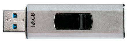Clé USB 3.0 128GB rétractable Q-Connect