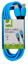 Câble USB-C vers USB-C bleu 2 m