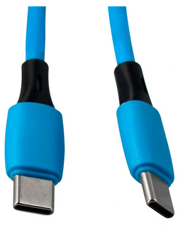 Câble USB-C vers USB-C bleu 2 m