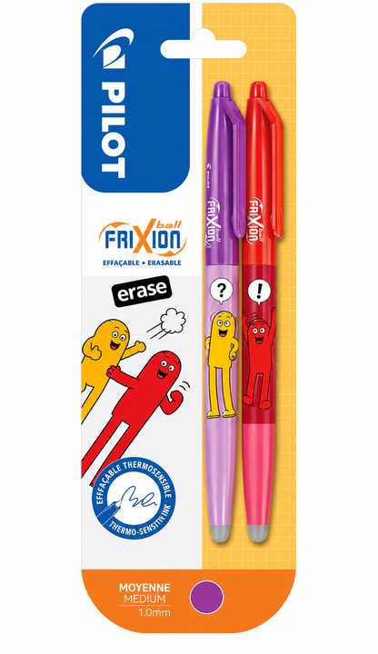 Stylo Roller Frixion Ball FRIENDS lot de 2