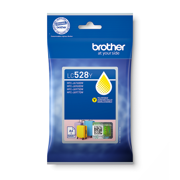 LC528Y Cartouche d’encre originale très haute capacité Brother – Jaune