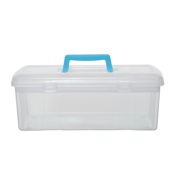 Boîte de rangement 5l - plastique transparent empilable
