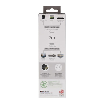 Câble displayport vers hdmi - connecteurs plaqués or