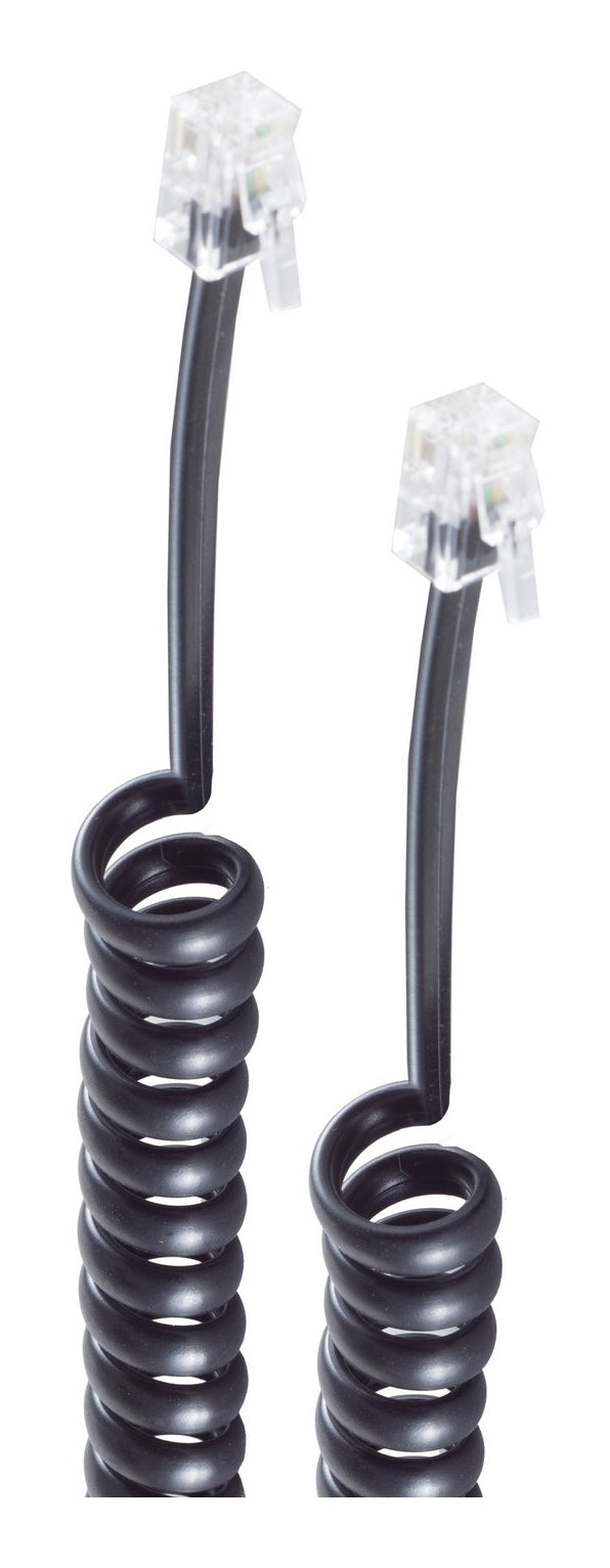 Câble téléphonique rj10 torsadé - 4 m noir