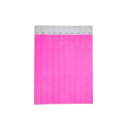 Bracelet événementiel rose 256x19mm - Pack de 500