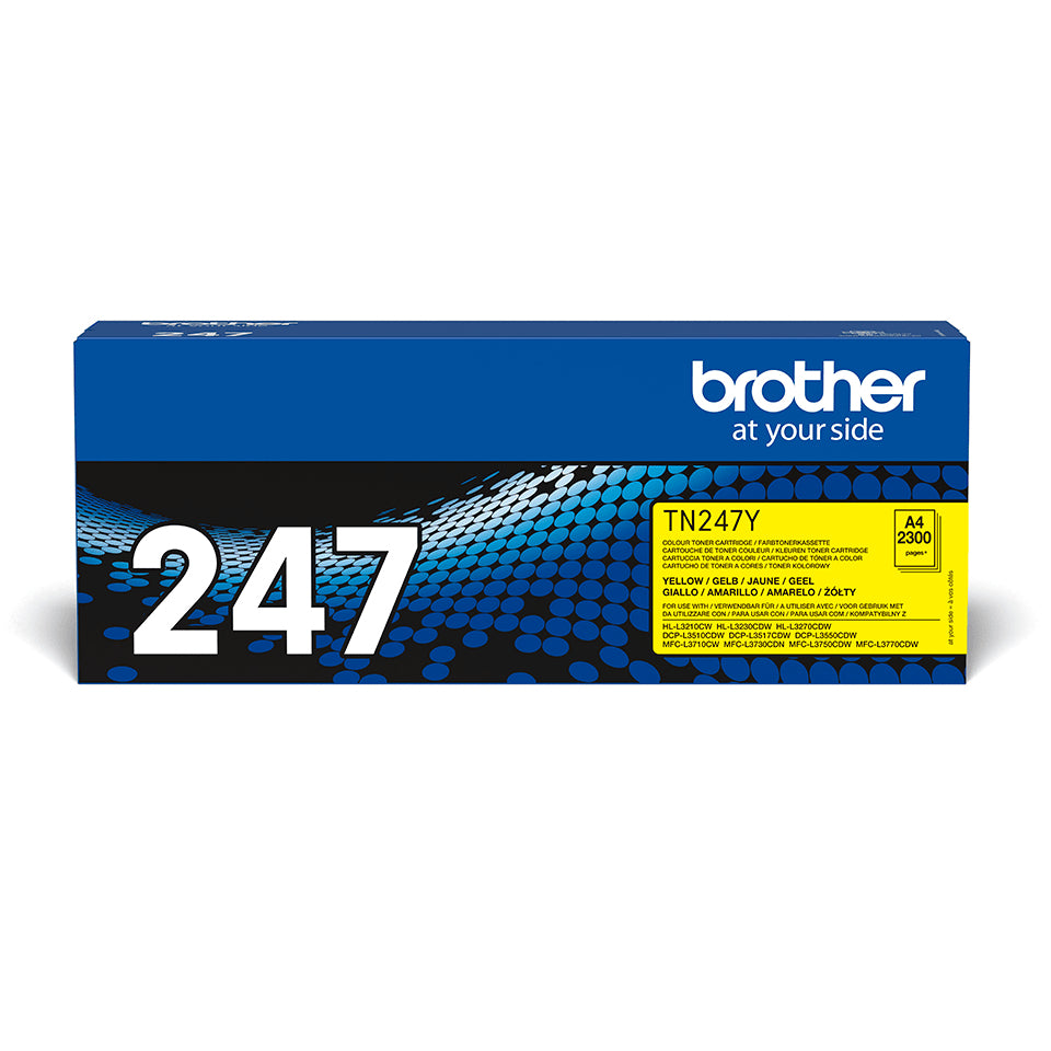 Toner laser Brother tn247y - haute capacité 2300 pages