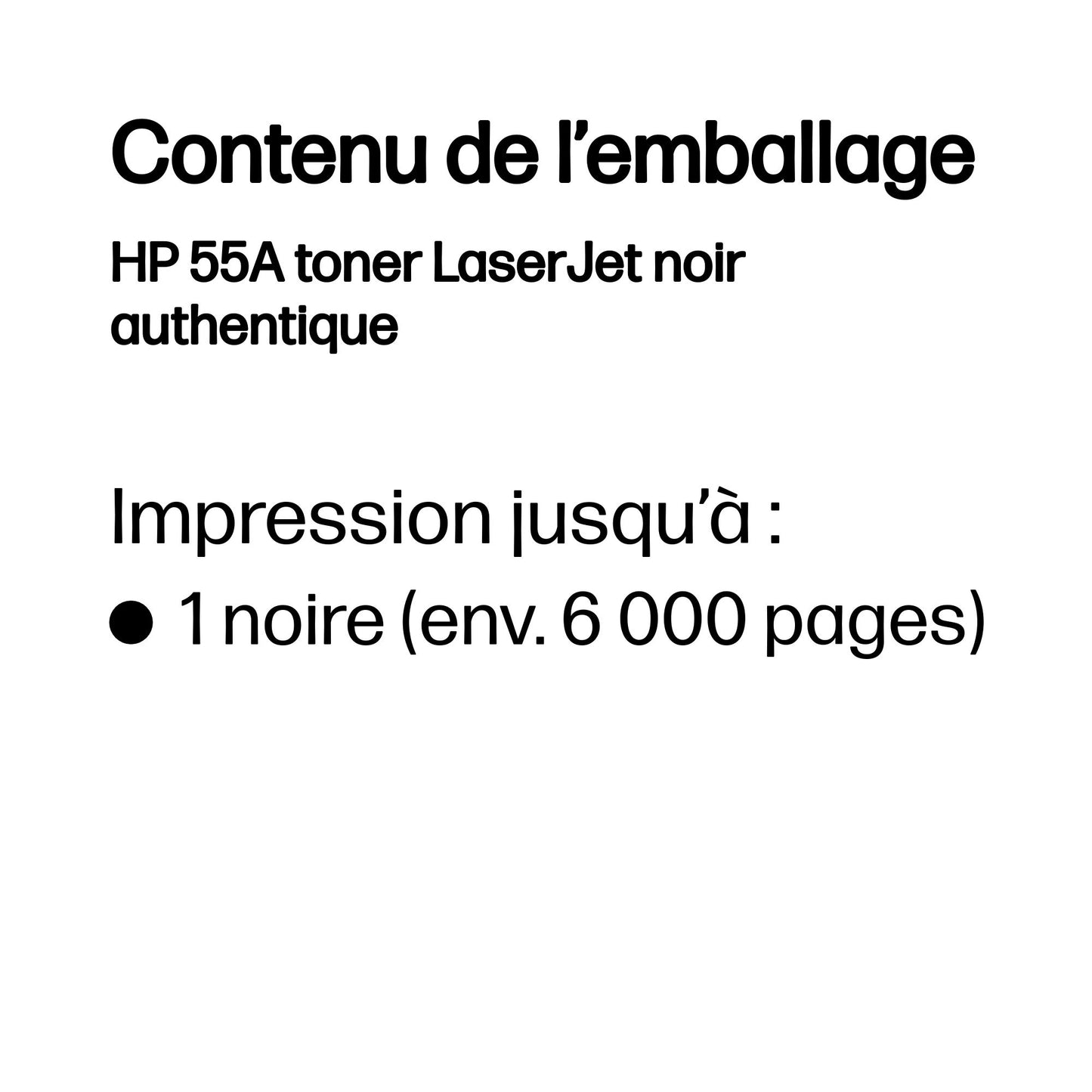 Toner HP 55A Noir