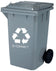Conteneur de déchets 100l - tri sélectif gris