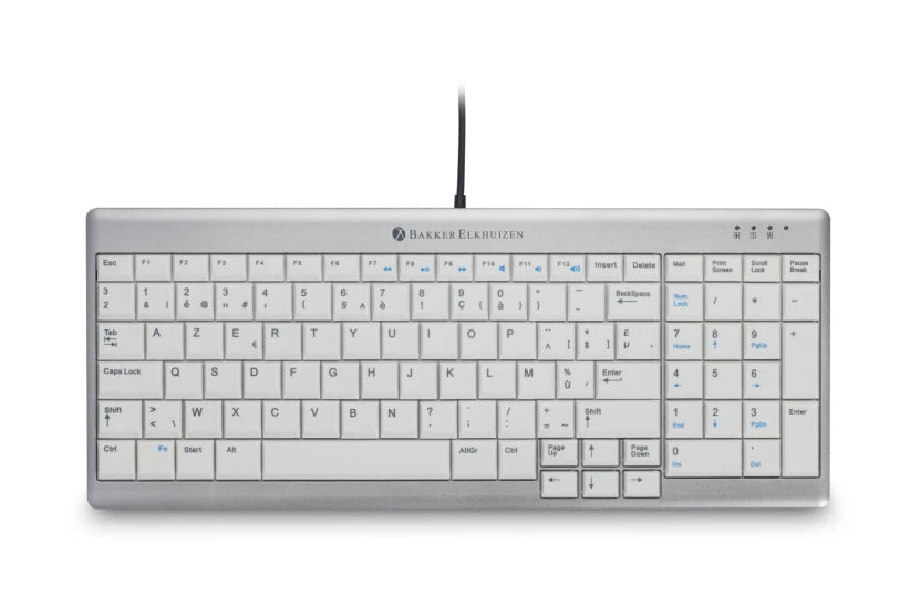 Clavier compact ergonomique avec pavé numérique
