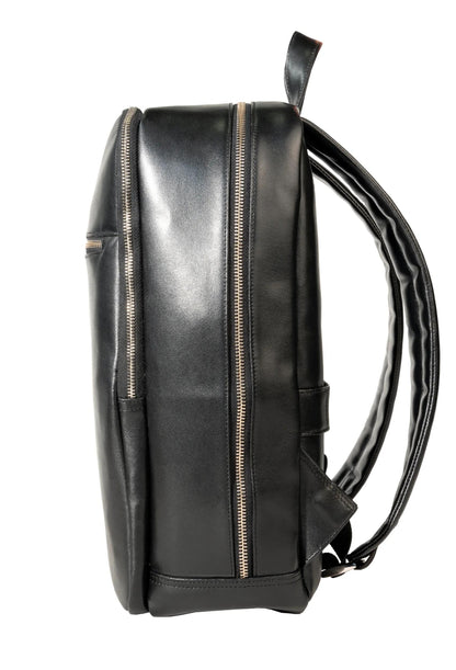 Sac à dos ordinateur - cuir noir, 15.6"