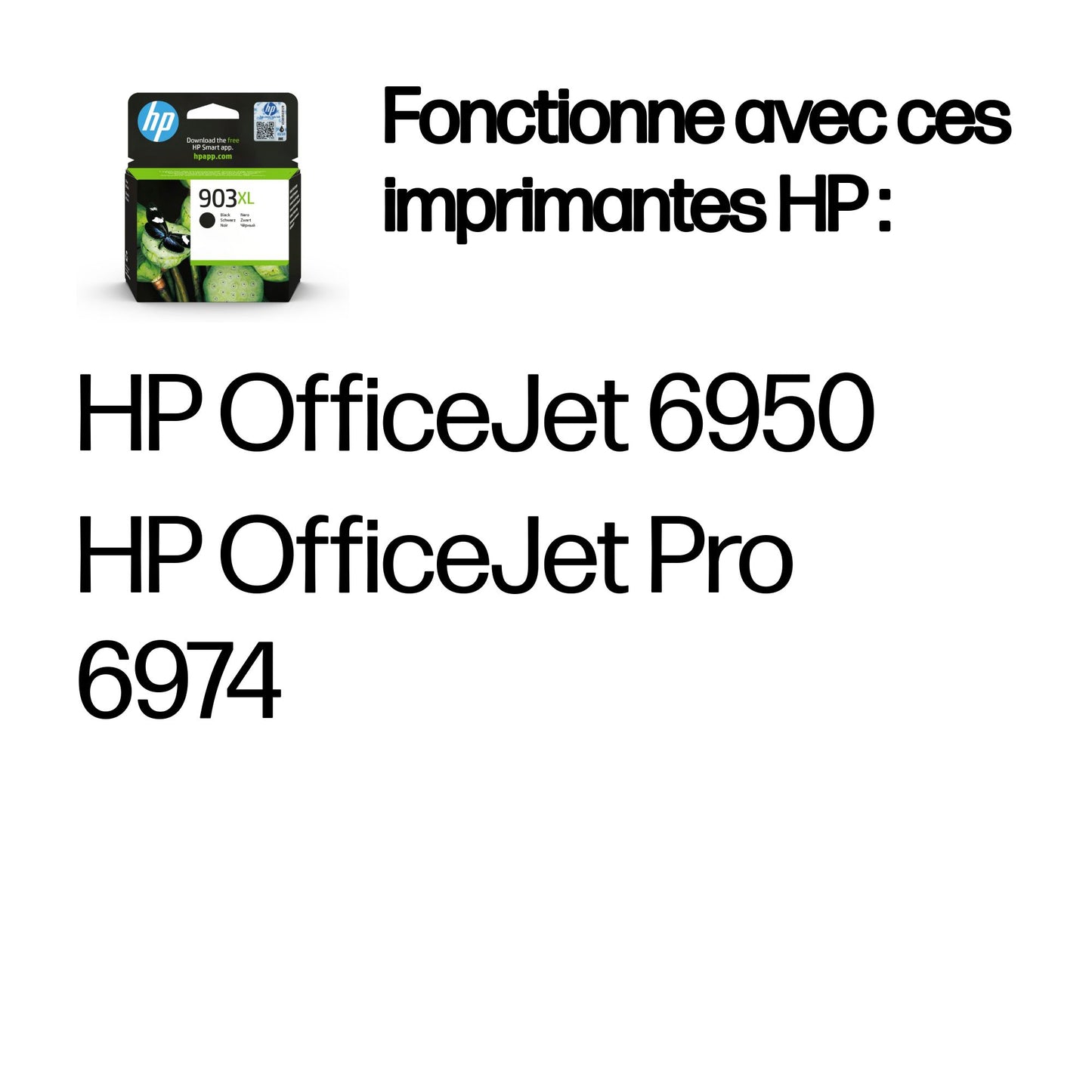 Cartouche d'encre HP noire 903xl - haute capacité